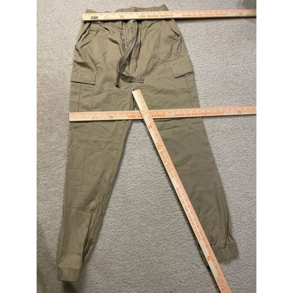 Galaxy by Harvic Khaki Cargo Jogger Pants Size M - Picture 7 of 7
